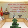 Sáng 3/7, tại Hà Nội, Thủ tướng Phạm Minh Chính, Chủ tịch Hội đồng Thi đua-Khen thưởng Trung ương nhiệm kỳ 2021-2026 đã chủ trì phiên họp lần thứ 3. (Ảnh: Dương Giang/TTXVN) 