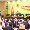 Quang cảnh kỳ họp thứ bảy, Hội đồng Nhân dân thành phố Hà Nội khóa XVI. (Ảnh: Văn Điệp/TTXVN) 