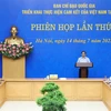 Thủ tướng Phạm Minh Chính chủ trì Phiên họp lần thứ 3 Ban Chỉ đạo Quốc gia triển khai thực hiện cam kết của Việt Nam tại COP26. (Ảnh: Dương Giang/TTXVN)