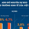 [Infographics] ADB giữ nguyên dự báo tăng trưởng kinh tế của Việt Nam