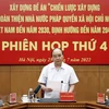 Chủ tịch nước Nguyễn Xuân Phúc chủ trì phiên họp. (Ảnh: Thống Nhất/TTXVN) 