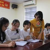 Lớp 12B5, trường Trung học phổ thông Triệu Sơn 4, tỉnh Thanh Hóa có 7 học sinh đạt điểm 10; 30 học sinh đạt điểm 9 môn Lịch sử; điểm trung bình môn Sử của lớp đạt 9,14 điểm. (Ảnh: TTXVN phát)
