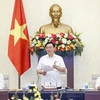 Chủ tịch Quốc hội Vương Đình Huệ phát biểu khai mạc phiên họp. (Ảnh: Doãn Tấn/TTXVN) 