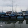 Các tàu cá neo đậu tại cảng Hòn Rớ, thành phố Nha Trang. (Ảnh: Đặng Tuấn/TTXVN)