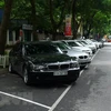 Một điểm trông giữ ôtô trên phố Lý Thường Kiệt, Hà Nội. (Ảnh: Huy Hùng/TTXVN) 