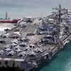 Tàu sân bay USS Ronald Reagan của Mỹ. (Nguồn: AFP/TTXVN) 
