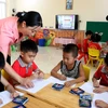 Tỉnh Bắc Ninh đã quan tâm phát triển đa dạng hóa các loại hình giáo dục, nhất là giáo dục mầm non nhằm đáp ứng nhu cầu gửi trẻ của công nhân, người lao động đang làm việc tại các khu công nghiệp. (Ảnh: Đinh Văn Nhiều/TTXVN)