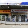 Cửa hàng bán lẻ xăng dầu Hồng Hoàng (xã Vĩnh Thới, huyện Lai Vung, tỉnh Đồng Tháp) đóng cửa, tạm ngừng hoạt động. (Ảnh: Nhựt An/TTXVN) 
