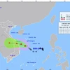 Hình ảnh vị trí và đường đi của bão số 5. (Nguồn: nchmf.gov.vn)