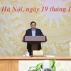 Thủ tướng Phạm Minh Chính, Trưởng Ban Chỉ đạo cải cách thủ tục hành chính của Chính phủ chủ trì phiên họp thứ hai. (Ảnh: Dương Giang/TTXVN)