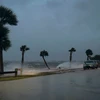 Sóng lớn trước khi bão Nicole đổ bộ vào bờ biển Jensen, bang Florida, Mỹ ngày 9/11/2022. (Nguồn: AFP/TTXVN)