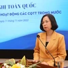 Tổng Giám đốc TTXVN Vũ Việt Trang phát biểu tại hội nghị. (Ảnh: Trần Lê Lâm/TTXVN) 