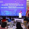 Phó Chủ tịch nước Võ Thị Ánh Xuân phát biểu tại Hội nghị Thượng đỉnh Doanh nhân nữ ASEAN 2022. (Ảnh: Văn Điệp/TTXVN)