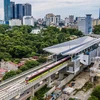 Dự án đường sắt đô thị Nhổn-ga Hà Nội bị chậm tiến độ hoàn thành, tăng tổng mức đầu tư. (Ảnh: CTV/Vietnam+) 