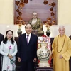 Chủ tịch nước thăm, chúc Tết Pháp chủ Giáo hội Phật giáo Việt Nam