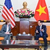 Bộ trưởng Ngoại giao Bùi Thanh Sơn tiếp bà Samantha Power, Tổng Giám đốc Cơ quan Phát triển Quốc tế Hoa Kỳ (USAID). (Nguồn: Báo Quốc tế)