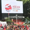 Ápphích cổ động Năm Chủ tịch ASEAN Indonesia 2023. (Nguồn: TTXVN)