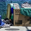 Người vô gia cư trên đường phố Mỹ. (Nguồn: AFP/TTXVN) 