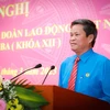 Ông Huỳnh Thanh Xuân được bầu làm Phó Chủ tịch Tổng Liên đoàn Lao động Việt Nam khoá XII, nhiệm kỳ 2018-2023. (Nguồn: Báo Lao động) 