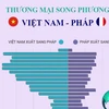 [Infographics] Quan hệ thương mại giữa Việt Nam và Pháp