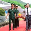 16 hài cốt liệt sỹ quân tình nguyện và chuyên gia Việt Nam hy sinh tại Lào đã được quy tập vào mùa khô năm 2022-2023. (Nguồn: TTXVN phát)