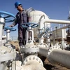 Công nhân làm việc tại cơ sở lọc dầu ở Kirkuk, Iraq. (Ảnh: AFP/TTXVN) 