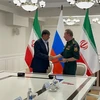 Bản ghi nhớ hợp tác an ninh được Cảnh sát trưởng Iran Ahmad Reza Radan và Chỉ huy Lực lượng Vệ binh quốc gia Nga Viktor Zolotov ký tại Moskva sau cuộc gặp và đàm phán giữa hai bên. (Nguồn: IRNA)