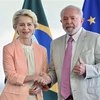Tổng thống Brazil Inacio Lula da Silva (phải) và Chủ tịch EC Ursula von der Leyen tại cuộc gặp ở Brasilia ngày 12/6/2023. (Nguồn: AFP/TTXVN) 