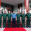 Thủ tướng Phạm Minh Chính và các lãnh đạo Bộ Quốc phòng dự hội nghị. (Ảnh: Trọng Đức/TTXVN) 