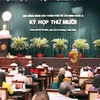 Quang cảnh phiên bế mạc Kỳ họp thứ 10 Hội đồng Nhân dân Thành phố Hồ Chí Minh khóa X. (Ảnh: Xuân Khu/TTXVN)