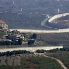 Bức tường biên giới Israel-Liban tại khu vực Misgav Am, miền bắc Israel. (Ảnh: AFP/TTXVN) 