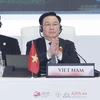 Chủ tịch Quốc hội Vương Đình Huệ dự Phiên toàn thể thứ nhất Đại Hội đồng AIPA-44. (Ảnh: Doãn Tấn/TTXVN)