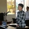 Bị cáo Nguyễn Tấn Đạt tại phiên tòa. (Nguồn: Báo Bạc Liêu)