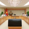 Phó Thủ tướng Trần Hồng Hà chủ trì buổi làm việc. (Nguồn: TTXVN)