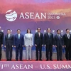 Thủ tướng Phạm Minh Chính và các Trưởng đoàn tham dự Hội nghị Cấp cao ASEAN-Hoa Kỳ lần thứ 11. (Ảnh: Dương Giang/TTXVN) 