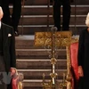 Vua Charles III và Hoàng hậu Camilla. (Ảnh: AFP/TTXVN) 