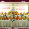 Ban Chứng minh Giáo hội Phật giáo Việt Nam dự tại lễ khai mạc. (Ảnh: Trung Kiên/TTXVN)