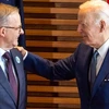 Thủ tướng Australia Anthony Albanese và Tổng thống Mỹ Joe Biden.(Nguồn: 9news) 