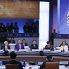 Chủ tịch nước Võ Văn Thưởng dự Phiên họp hẹp các Nhà lãnh đạo các nền kinh tế APEC. (Ảnh: Thống Nhất/TTXVN) 