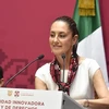 Thị trưởng thủ đô Mexico City của Mexico Claudia Sheinbaum Pardo phát biểu trong cuộc họp báo ở Mexico City ngày 12/6/2023. (Ảnh: AFP/TTXVN)