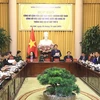  Phó Chủ nhiệm Văn phòng Chủ tịch nước Phạm Thanh Hà chủ trì cuộc họp báo. (Nguồn: TTXVN)
