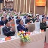 Thủ tướng Phạm Minh Chính và các đại biểu dự Hội nghị Công an toàn quốc lần thứ 79. (Ảnh: Dương Giang/TTXVN)