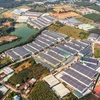 Không gian xanh trong một khu công nghiệp ở huyện Bắc Tân Uyên (Bình Dương). (Ảnh: Hồng Đạt/ TTXVN)