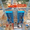 Trung Quốc hoàn thành công tác xây dựng bệ phóng số 1 tại Trung tâm phóng tàu vũ trụ thương mại đầu tiên ở thành phố Văn Xương, tỉnh Hải Nam ngày 29/12/2023. (Ảnh: THX/TTXVN)