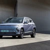 Mẫu xe điện Kona Electric của công ty Hyundai Motor, Hàn Quốc. (Nguồn: Yonhap/TTXVN)