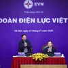 Thủ tướng Phạm Minh Chính làm việc với Tập đoàn Điện lực Việt Nam (EVN). (Ảnh: Dương Giang/TTXVN)