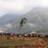 Lễ hội Gầu Tào ở xã Tà Mung, huyện Than Uyên, tỉnh Lai Châu thu hút đông đảo người dân và du khách tham gia. (Ảnh: Việt Dũng/TTXVN)