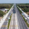 Đường Mỹ Phước-Tân Vạn dài 62km với 10 làn xe kết nối các khu công nghiệp tại Bình Dương. (Ảnh: TTXVN phát)