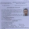 Quyết định truy tìm đối tượng Nguyễn Văn Tích. (Nguồn: Cơ quan Công an)