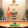 Thủ tướng Phạm Minh Chính chủ trì phiên họp Chính phủ thường kỳ tháng 2 năm 2024. (Ảnh: Dương Giang/TTXVN) 
